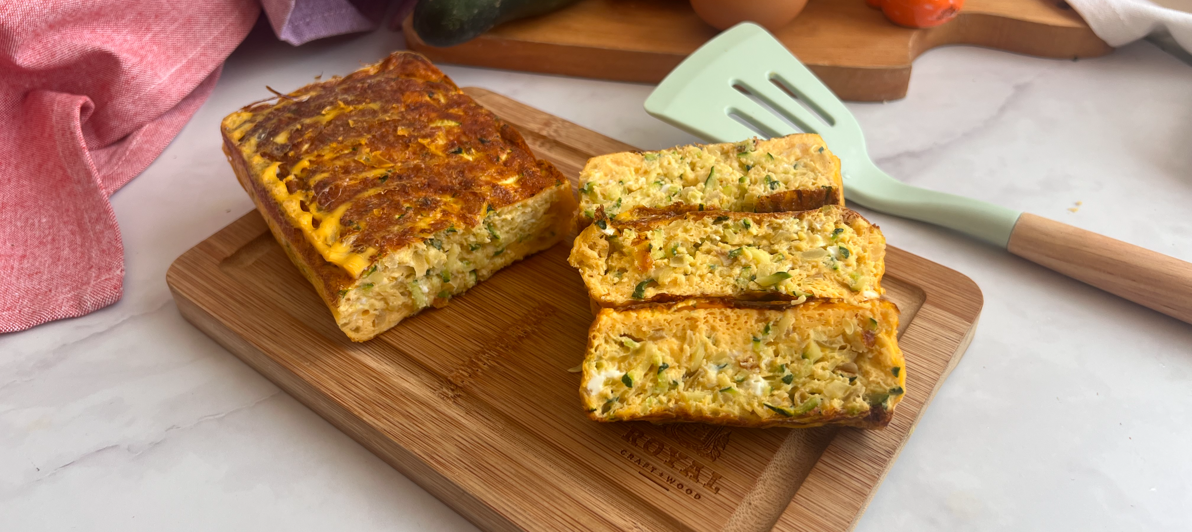 Receta: torta de calabacín verde