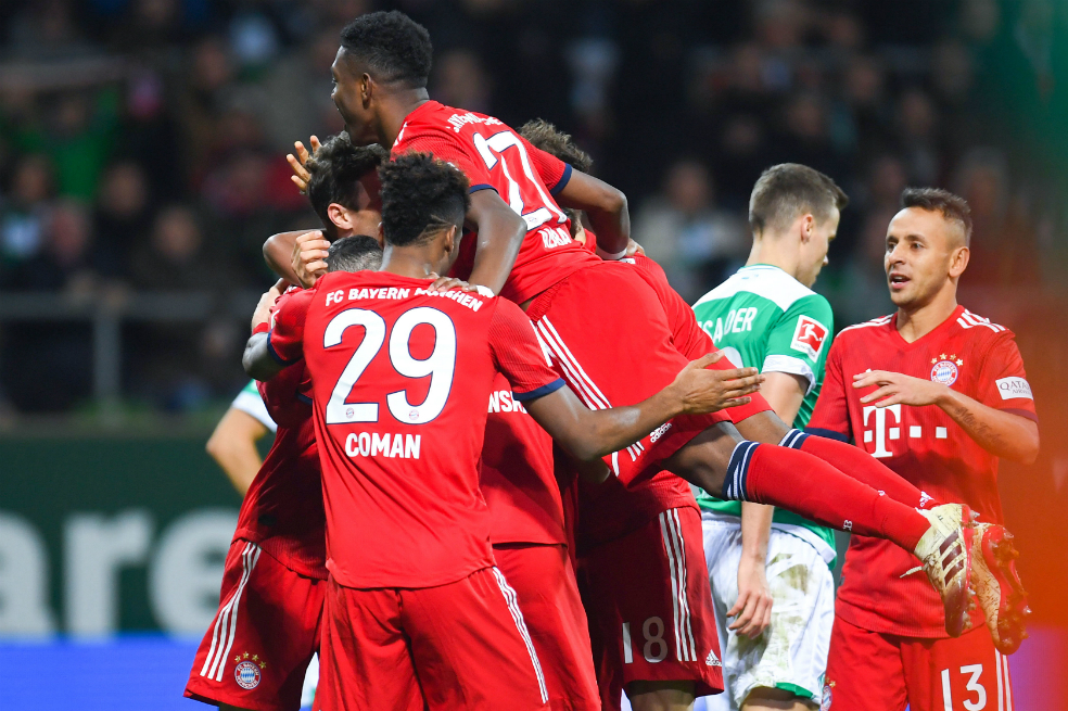 Sin James, el Bayern Múnich volvió al triunfo en la Bundesliga