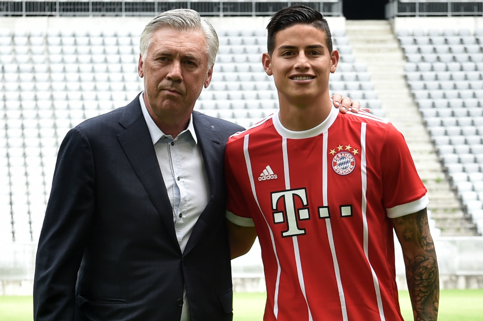 Representante de Ancelotti revela detalles de la llegada de James al Bayern