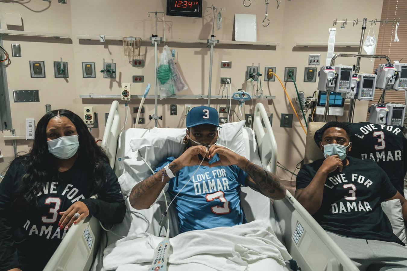 Damar Hamlin fue dado de alta una semana después de sufrir un paro cardiaco