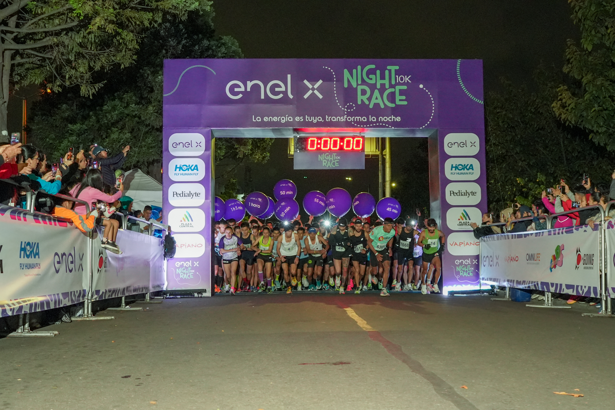 Luces, velocidad y resistencia: Bogotá lista para la Enel X Night Race 10K