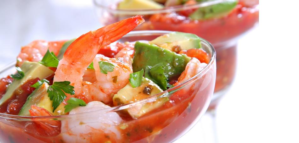 Coctel de camarones, desde el mar para ti