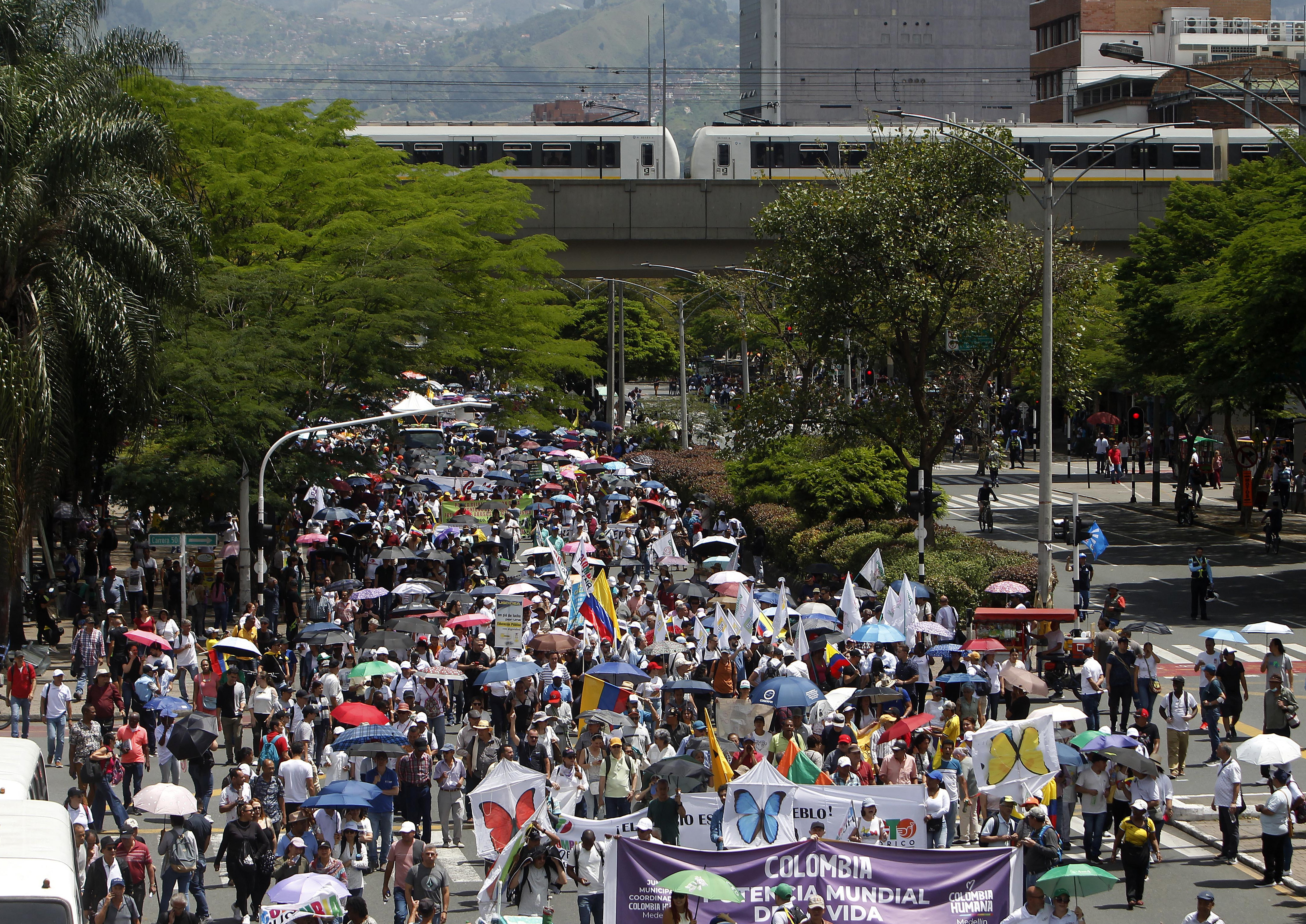 ¿Cómo van las marchas hoy en Medellín, Cali, y más ciudades de Colombia?