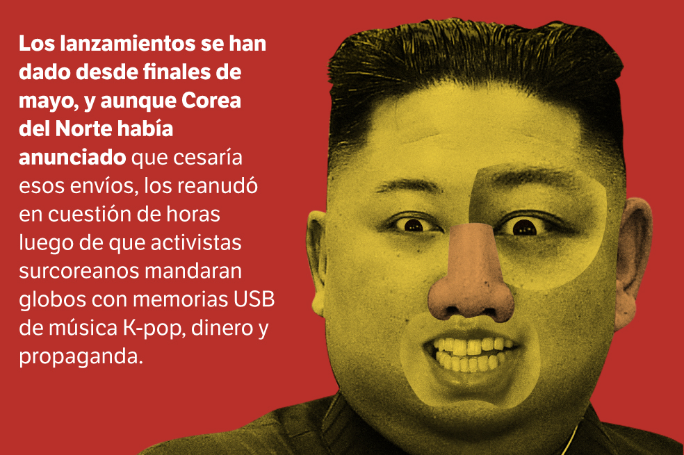 Globos de basura, el detonante de una nueva tensión entre las dos Coreas