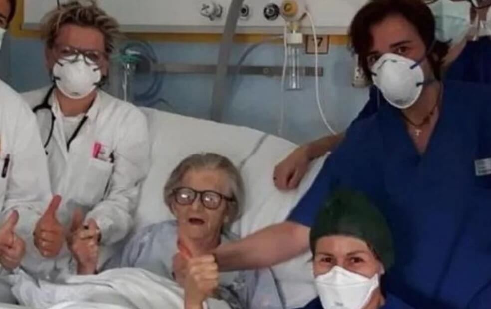 Mujer italiana de 95 años superó con éxito el coronavirus