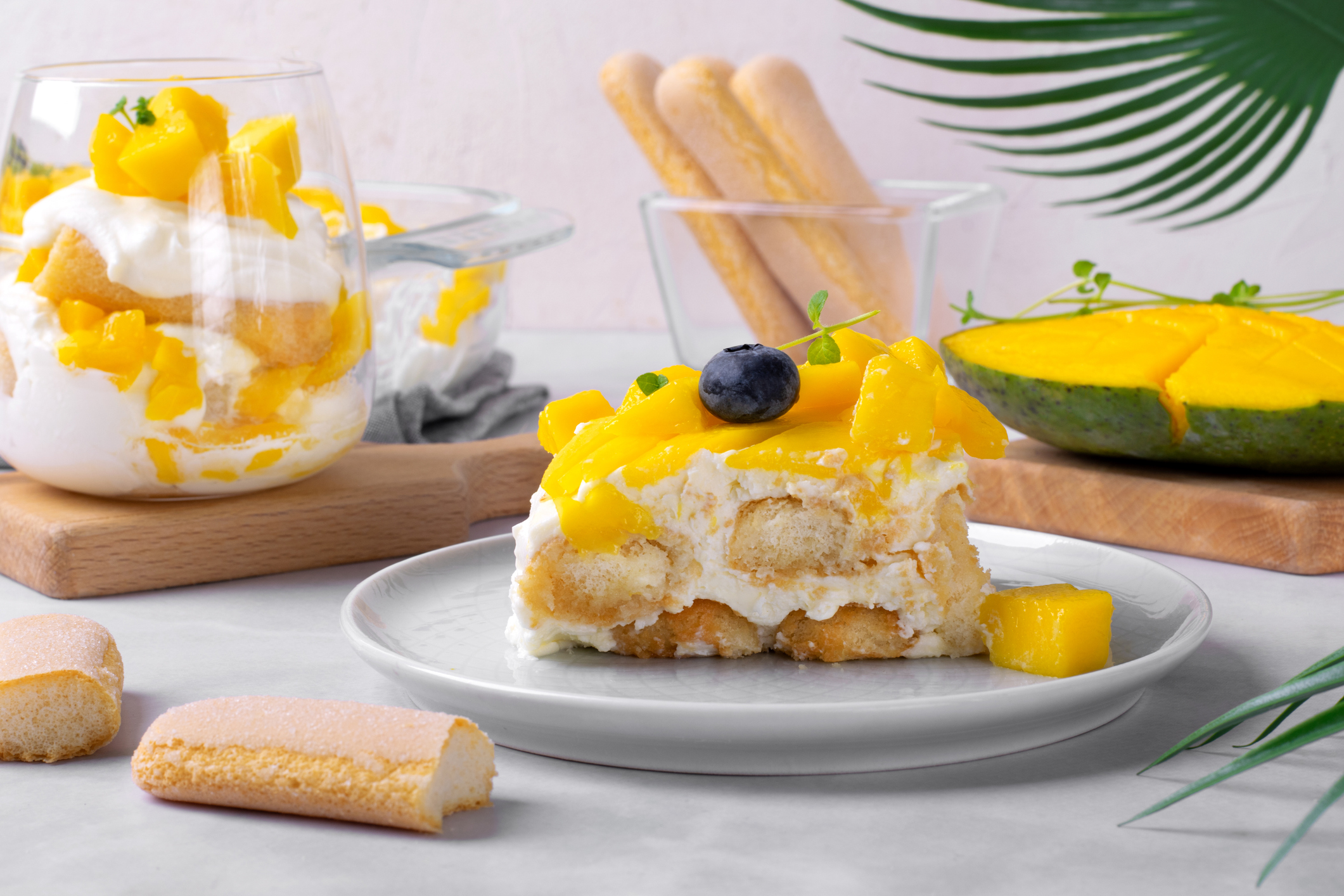 Tiramisú de mango