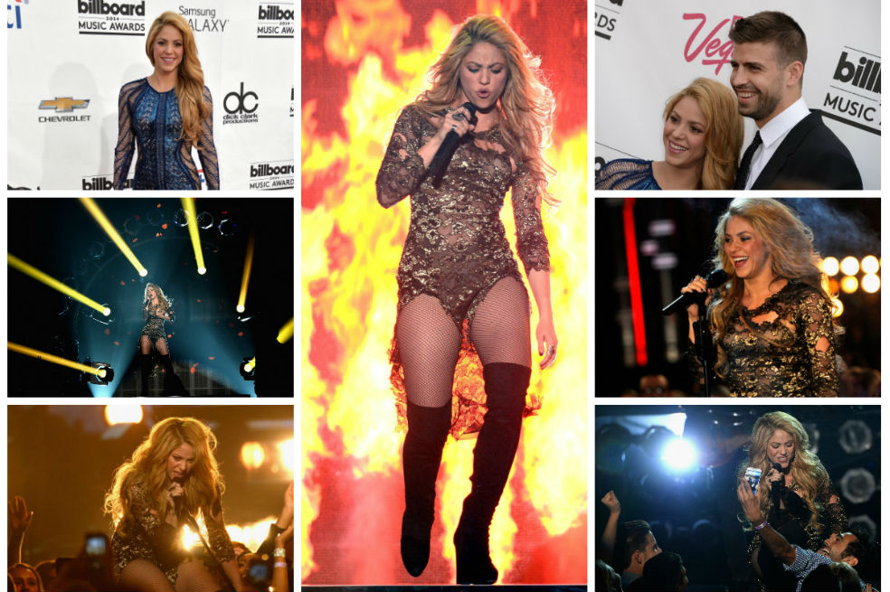 Rockera y muy provocativa, así lució Shakira en los premios Billboard