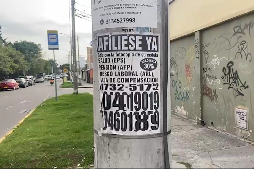 Que no lo estafen: así funcionan en Colombia las “afiliadoras de poste”