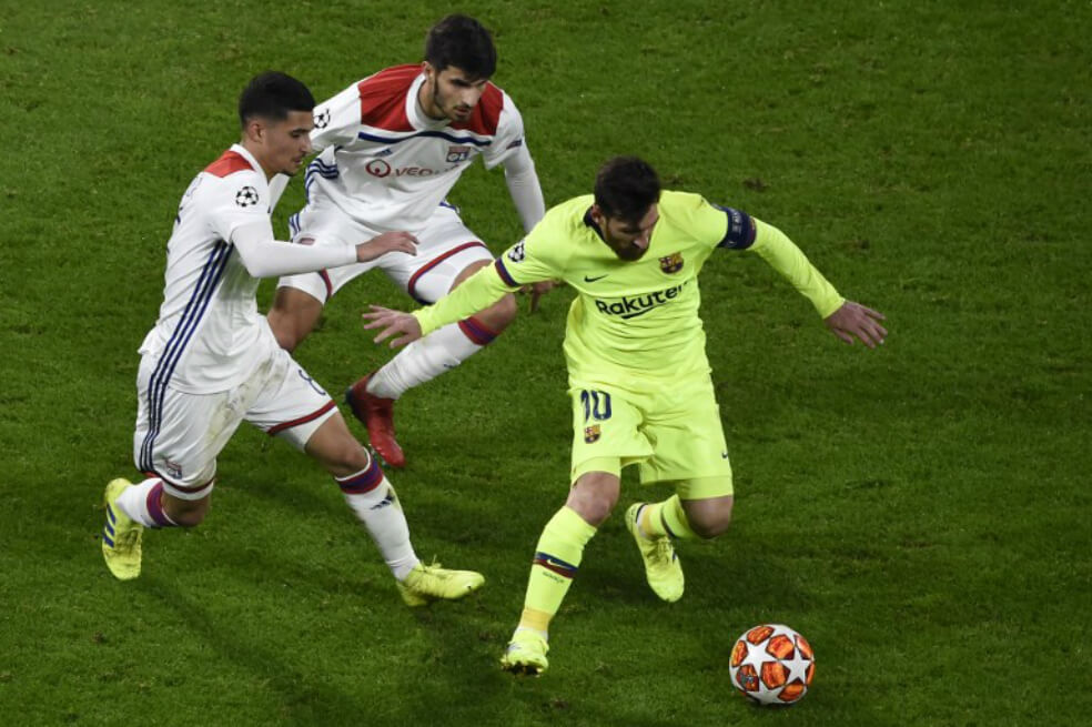 Barcelona y Lyon empataron sin goles en la Champions