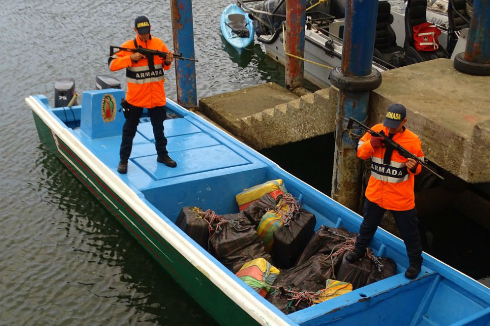 Incautan más de 750 kilos de cocaína en el Pacífico colombiano