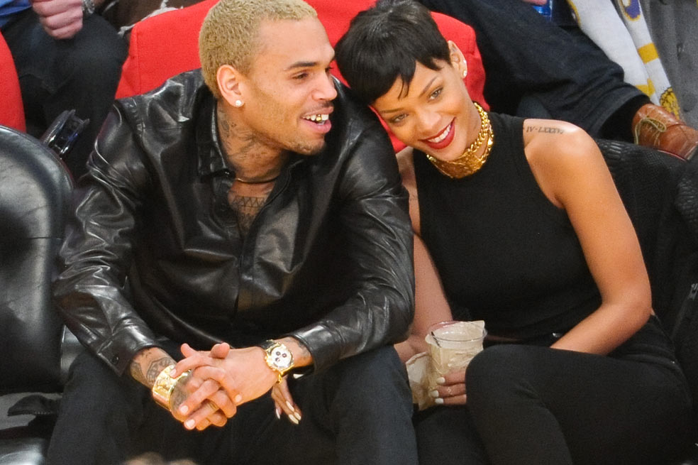Rihanna y Chris Brown, amor en público