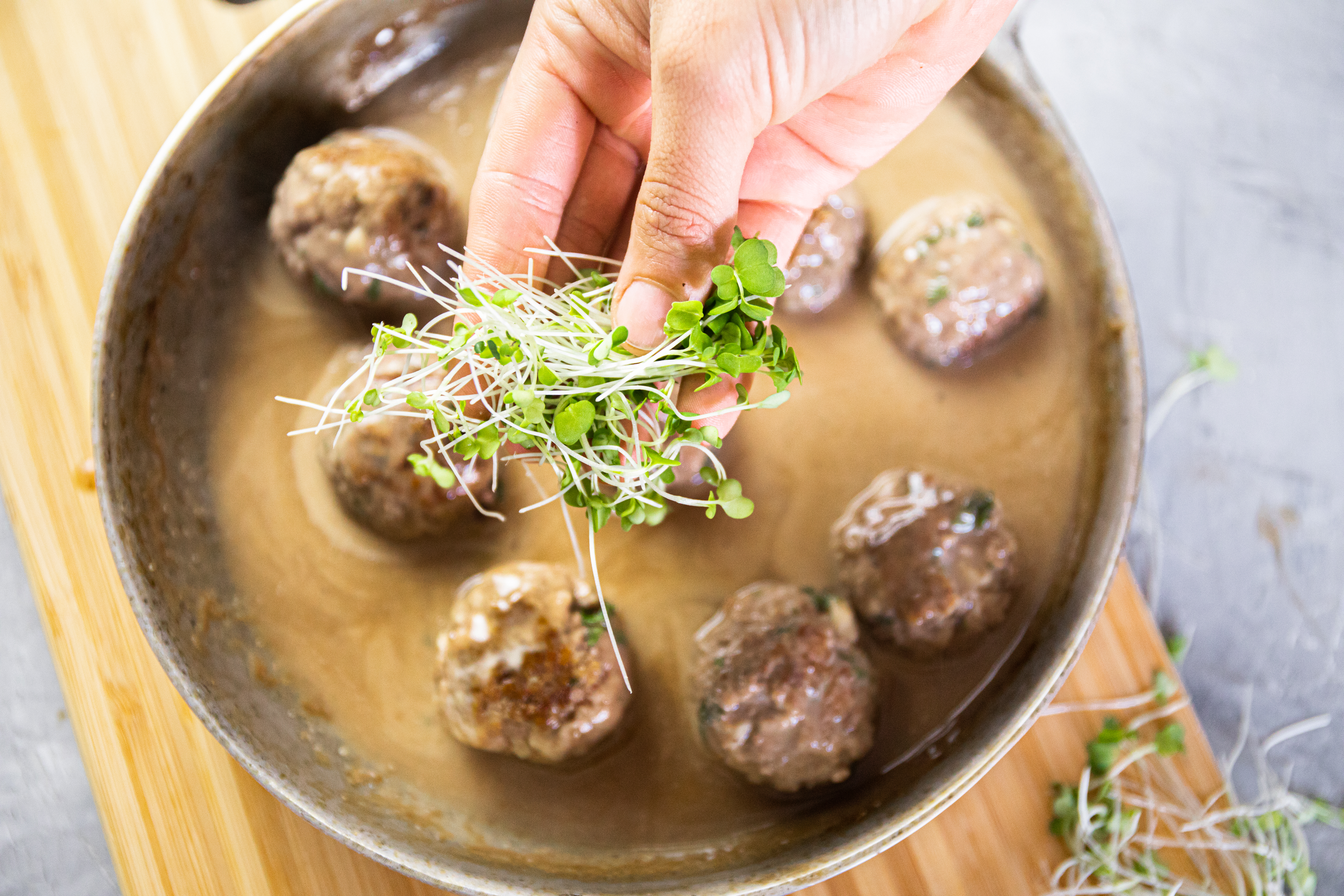 Albóndigas con gravy