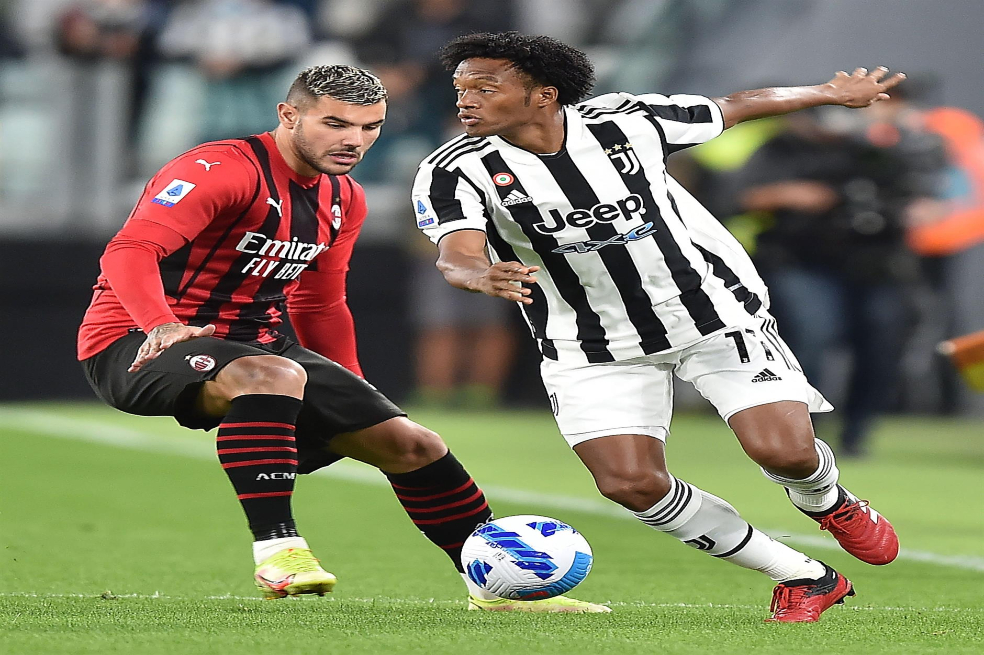 Serie A: con Cuadrado como titular, Juventus empató con Milan y sigue sin ganar