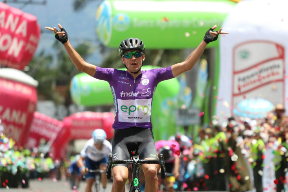 Juan Pablo Suárez ganó la quinta etapa de la Vuelta a Colombia