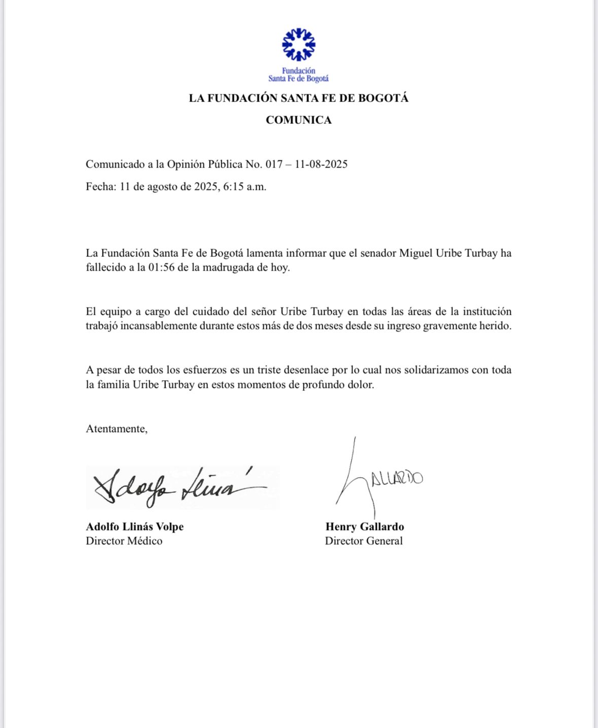 Muerte de Miguel Uribe Turbay