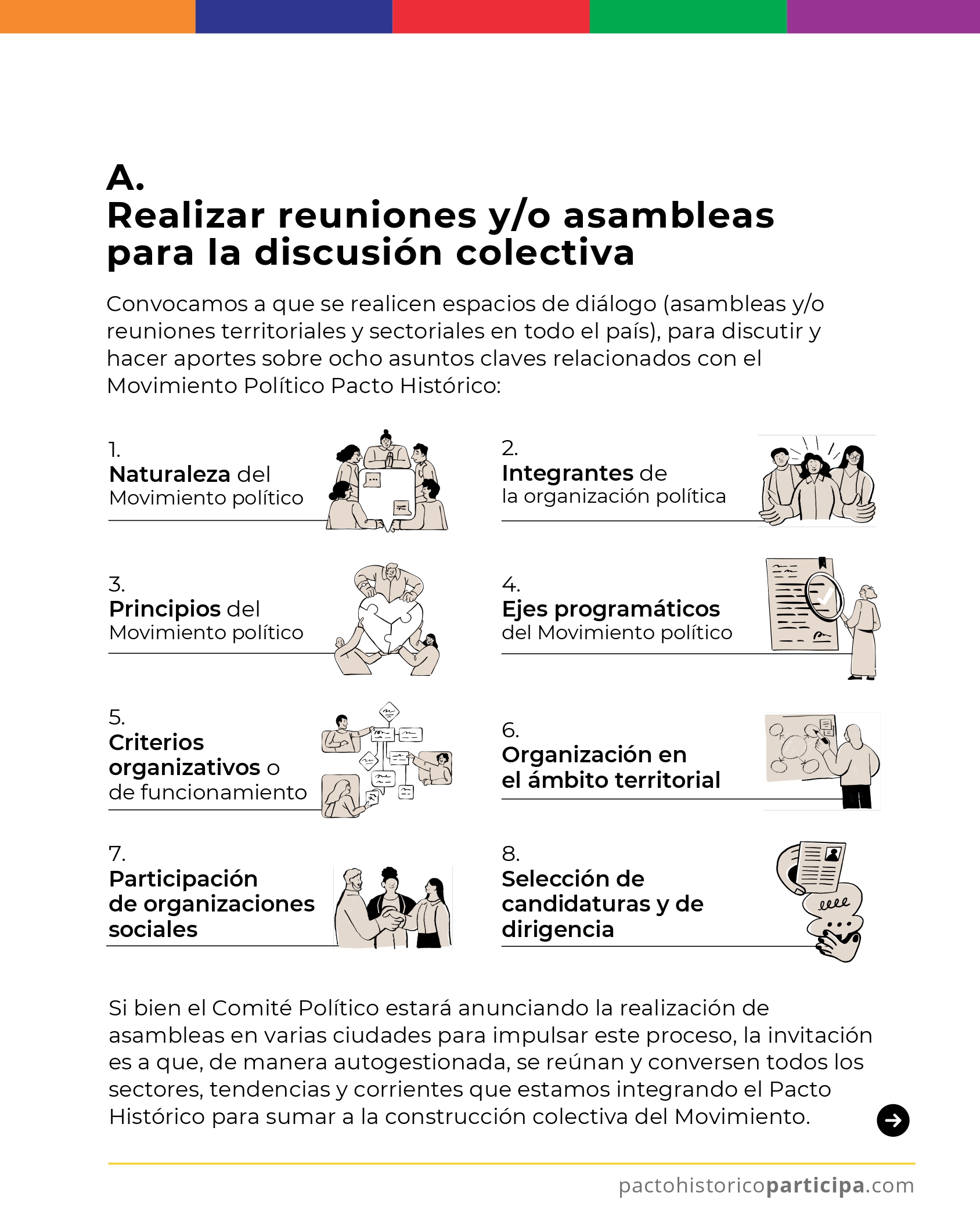 El Pacto hizo una invitación a sus partidarios para dialogar sobre el 2026.