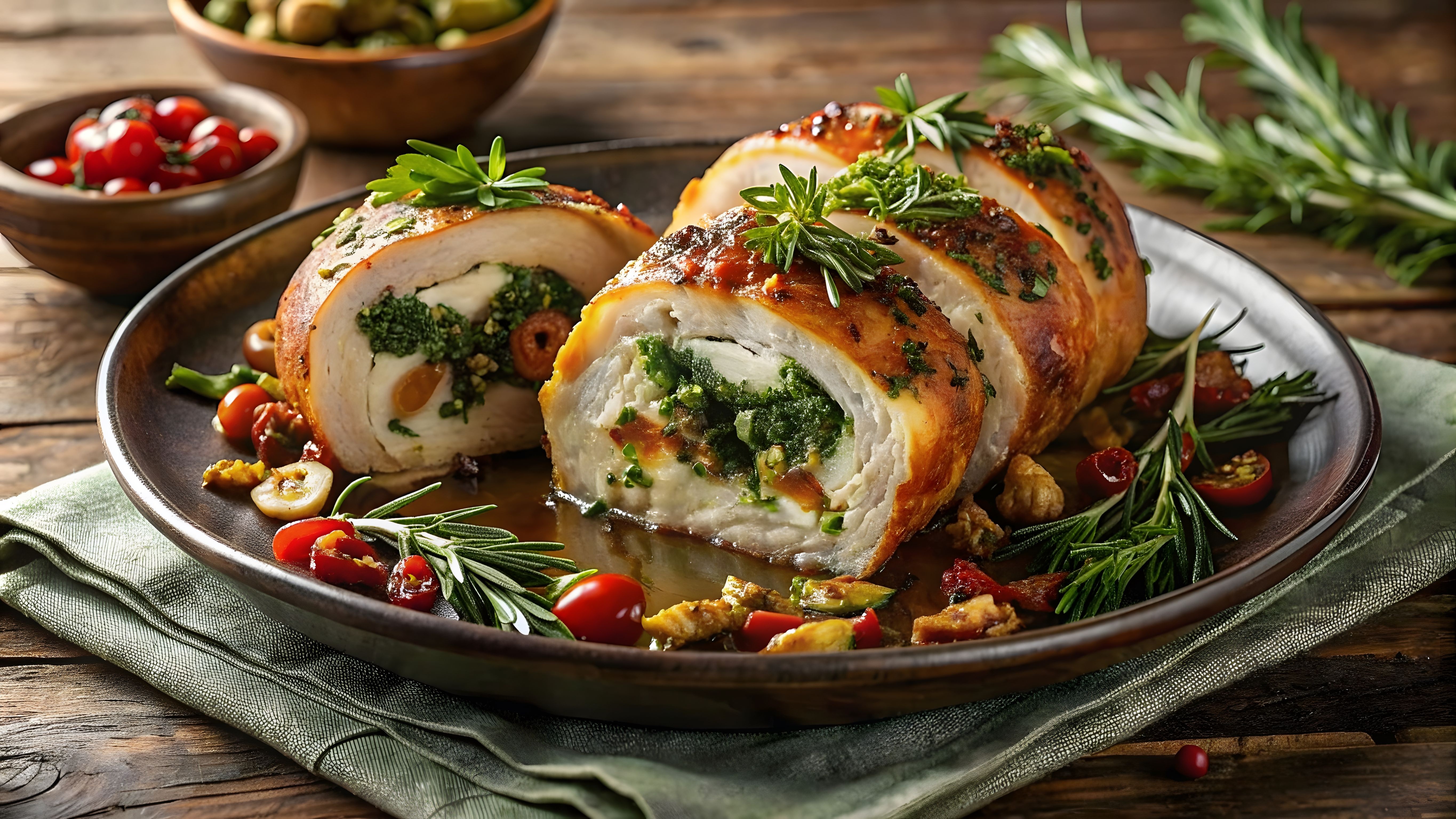 Para el almuerzo: rollo de carnes con glaseado de naranja