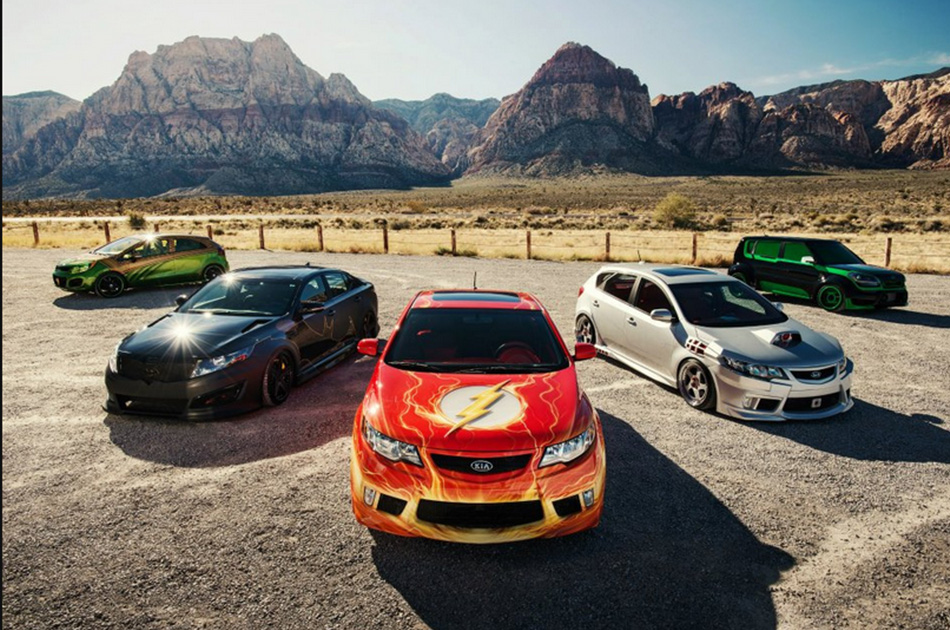 Kia Motors desarrolló autos inspirados en los superhéroes de la Liga de la Justica