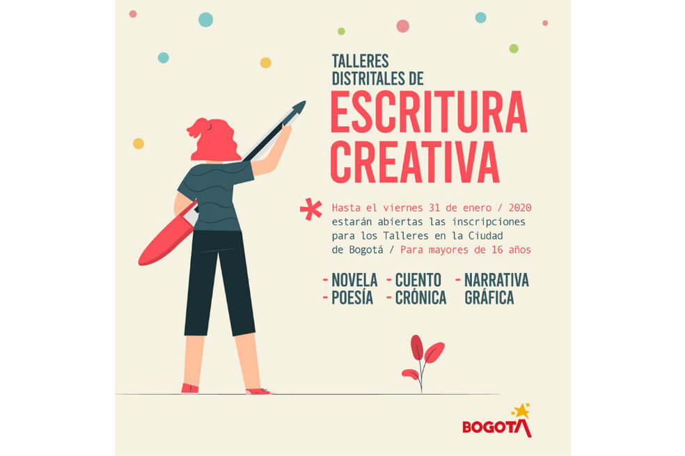 Inscríbase en los talleres de escritura creativa de Idartes