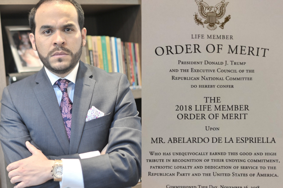 Diplomas firmados por Trump con los que alardea De la Espriella se compran en Internet