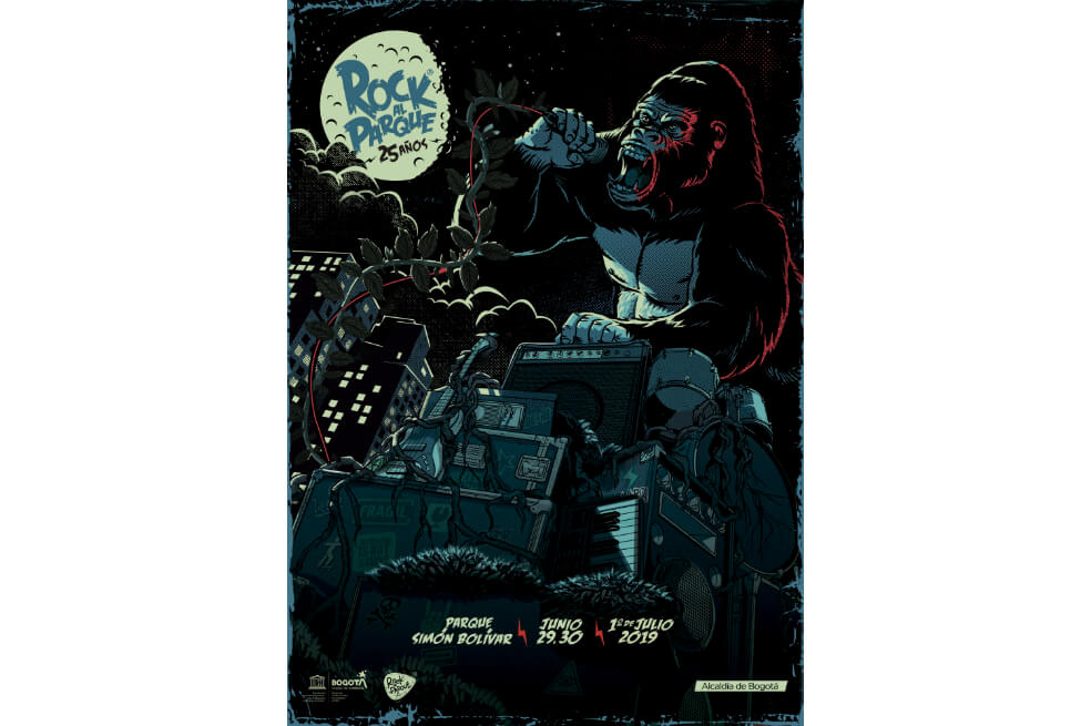 Este es el afiche de Rock al Parque 2019