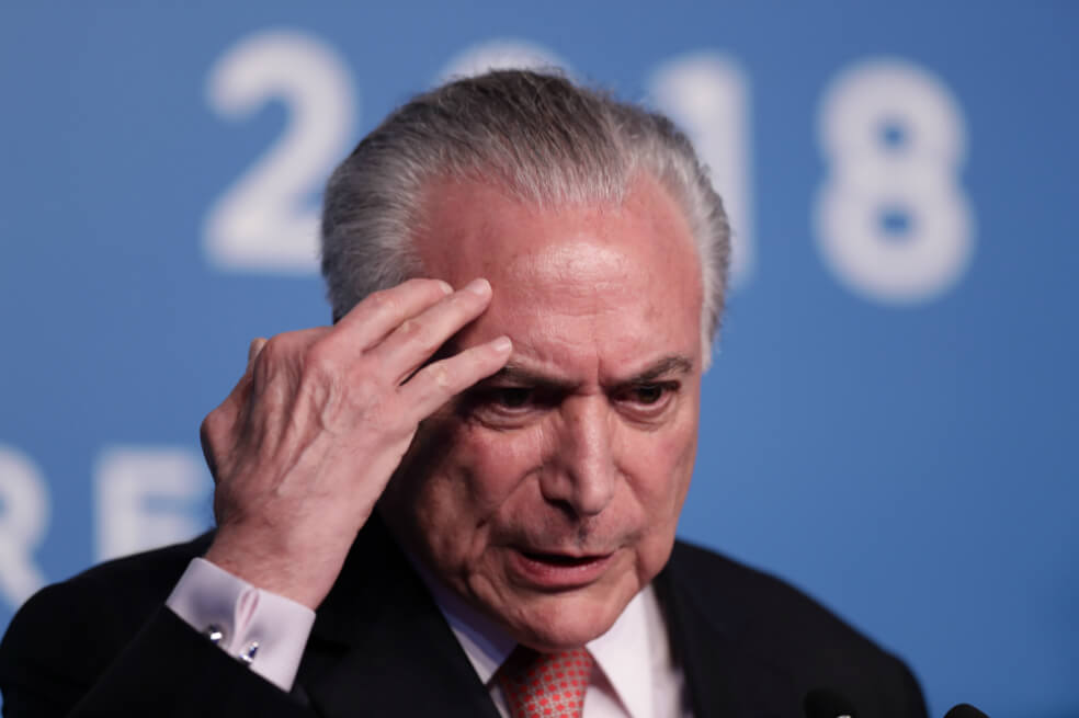 Arrestan al expresidente brasileño Michel Temer en caso vinculado al Lavo Jato