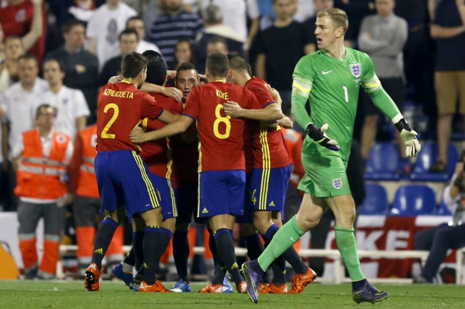 España venció 2-0 a Inglaterra en amistoso FIFA