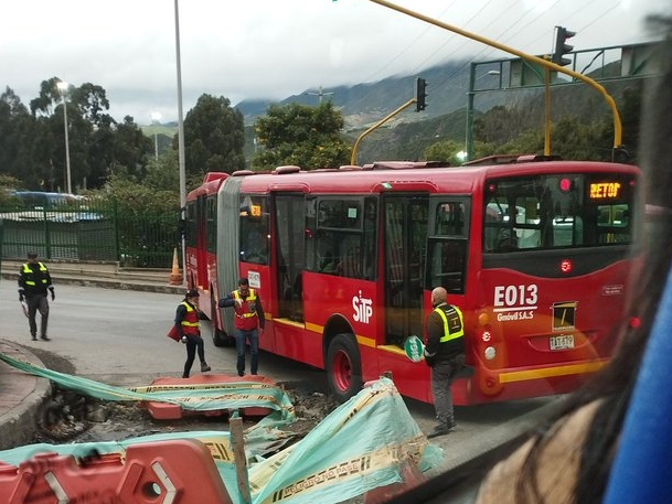 Reportan afectación en el tránsito del Portal Usme