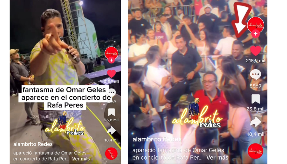 ¿Omar Geles se apareció en concierto de Rafa Pérez? Video causa polémica