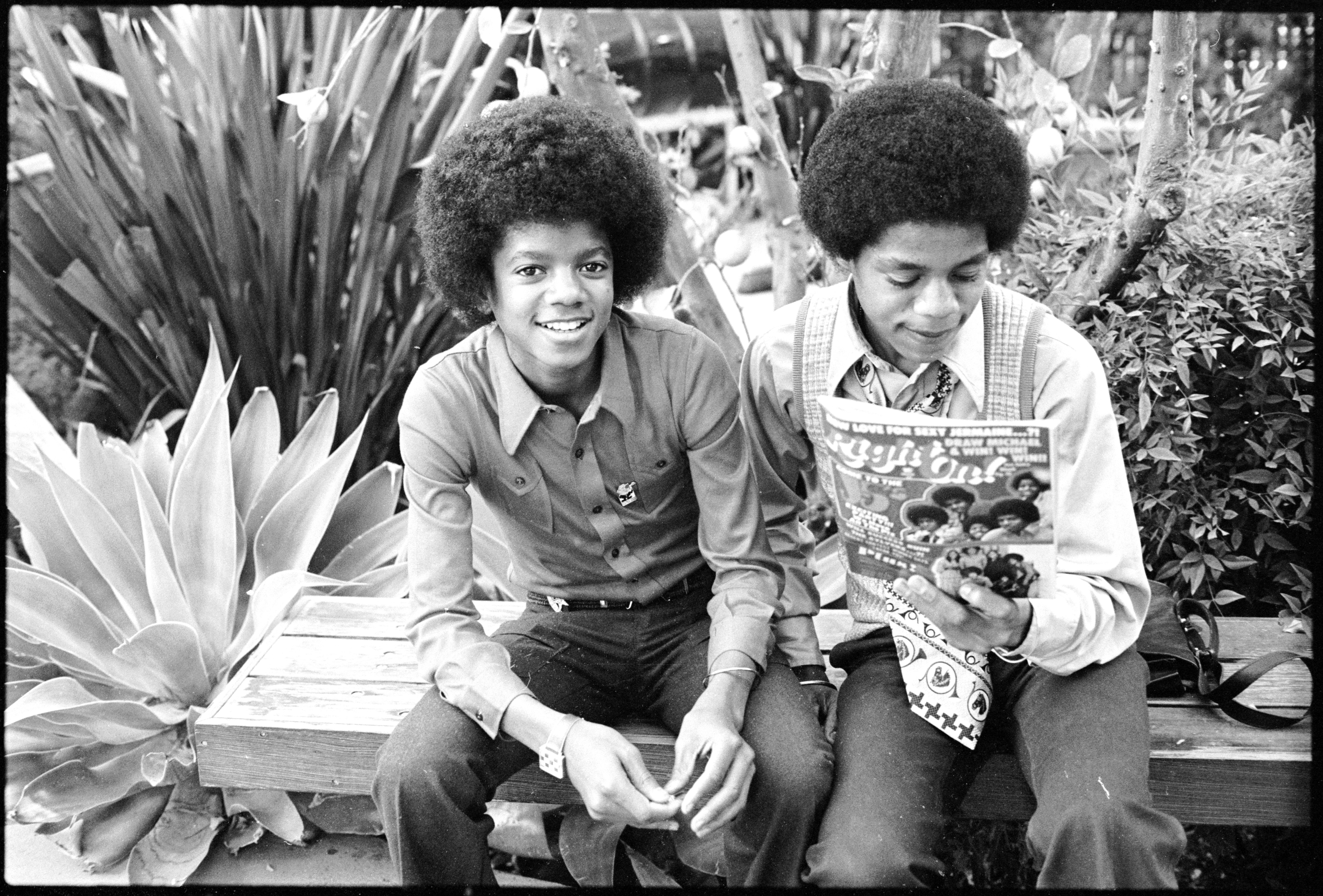 Michael y Marlon Jackson, archivo Right On! Magazine
