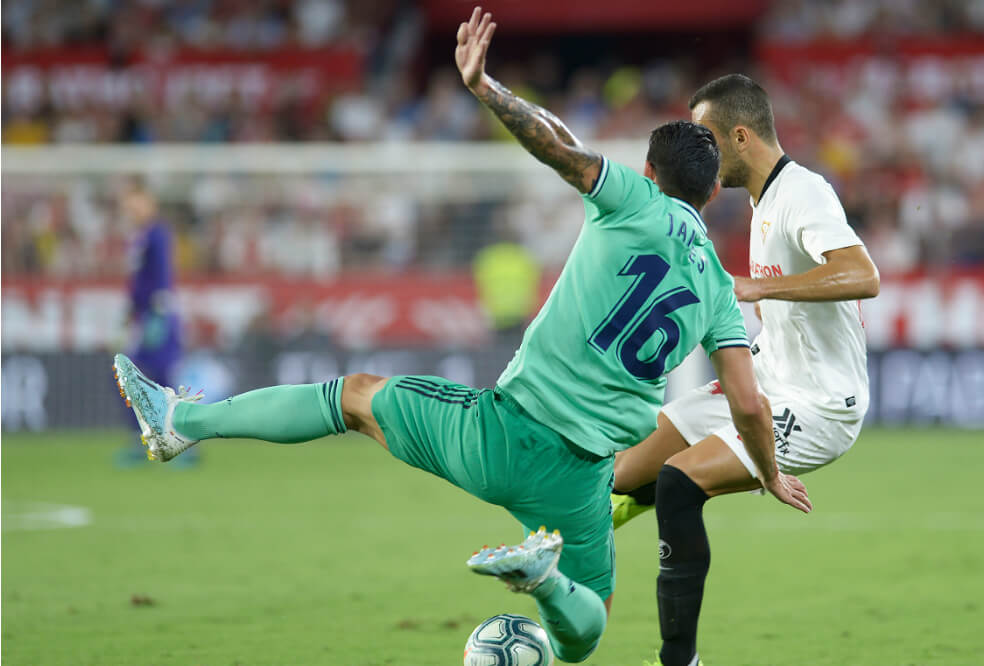 Con James como titular, Madrid venció 1-0 a Sevilla