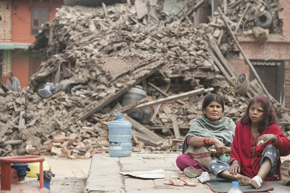 Desolación y dolor en Nepal