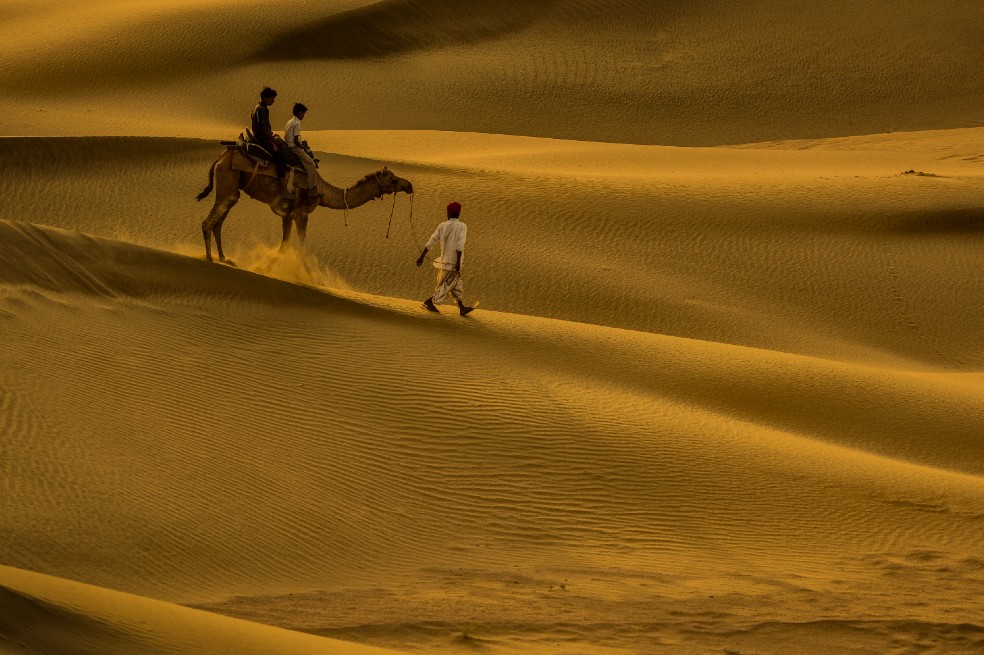 Imagen tomada en el Desierto de Thar, India.