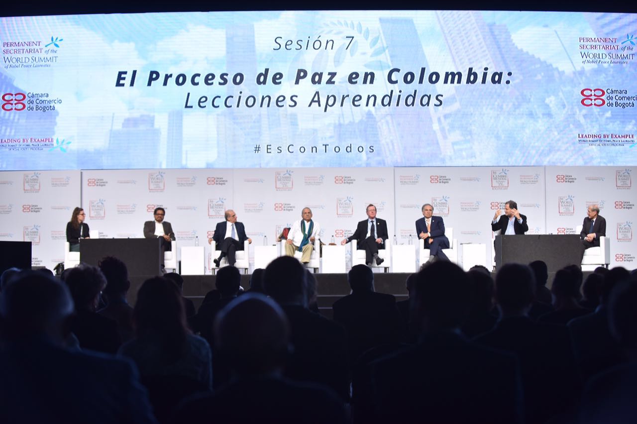 Construyendo caminos para la paz, declaración de los premios Nobel de Paz