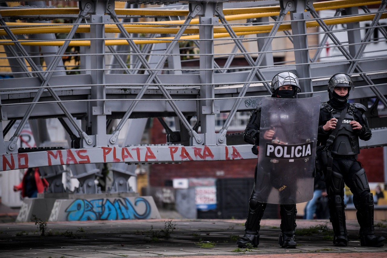“Son dos los policías heridos por enfrentamientos en Universidad Nacional”, Personería