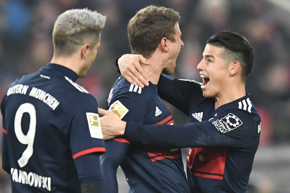 James y un partido agridulce en el triunfo 1-0 del Bayern frente al Stuttgart