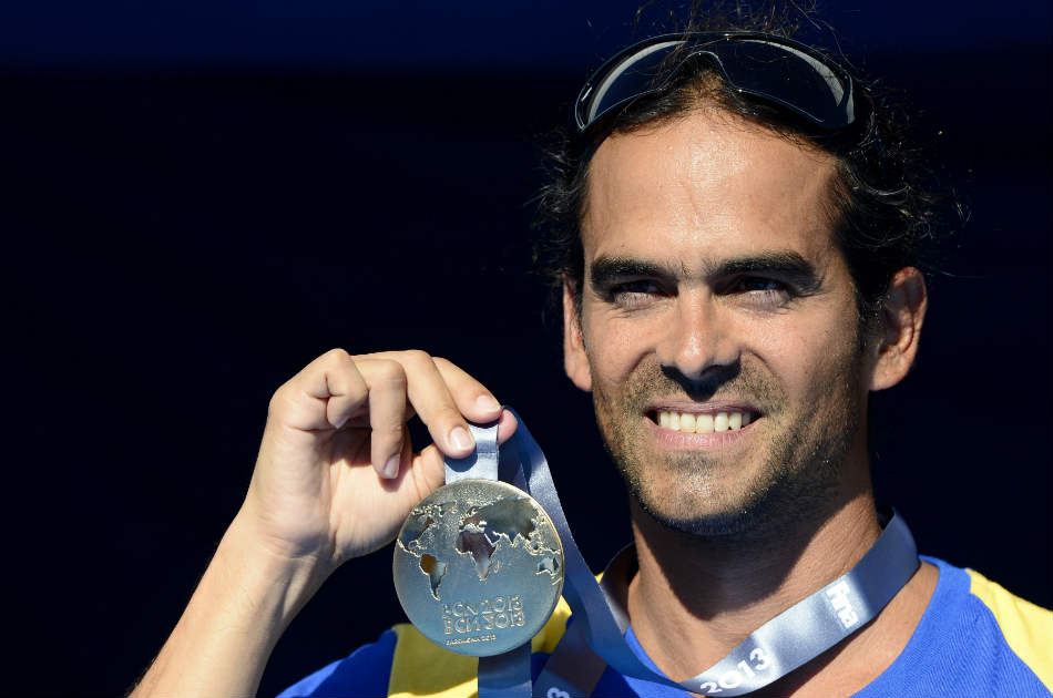 Orlando Duque, clavadista colombiano ganador del oro en el Mundial de Natación 2013.