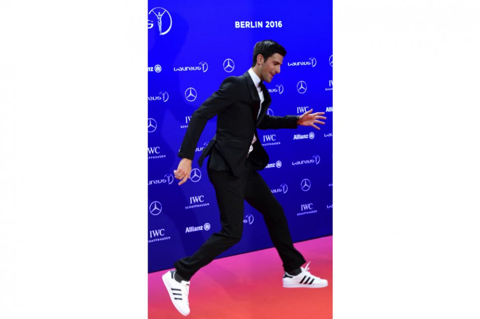 Novak Djokovic ganó el premio Laureus al mejor deportista del año. Foto: AFP