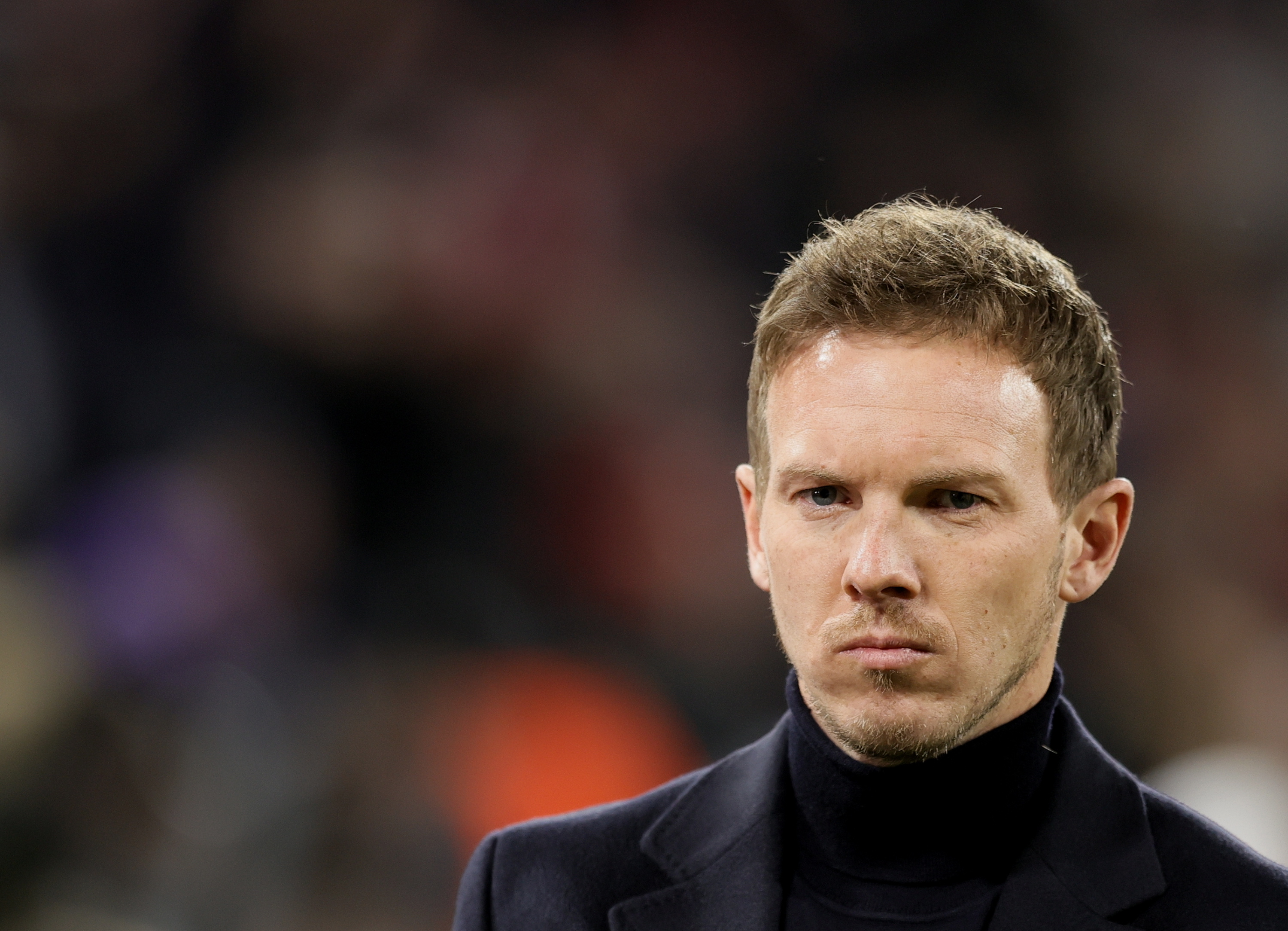 Leverkusen (Germany), 19/03/2023.- (FILE) - Munich's head coach Julian Nagelsmann reacts before the UEFA Champions League Round of 16, 2nd leg match between Bayern Munich and Paris Saint-Germain in Munich, Germany, 08 March 2023 (reissued 24 March 2023). German Bundesliga cub FC Bayern Munich sacked head coach Julian Nagelsmann, the club said on 24 March 2023. (Liga de Campeones, Alemania) EFE/EPA/RONALD WITTEK