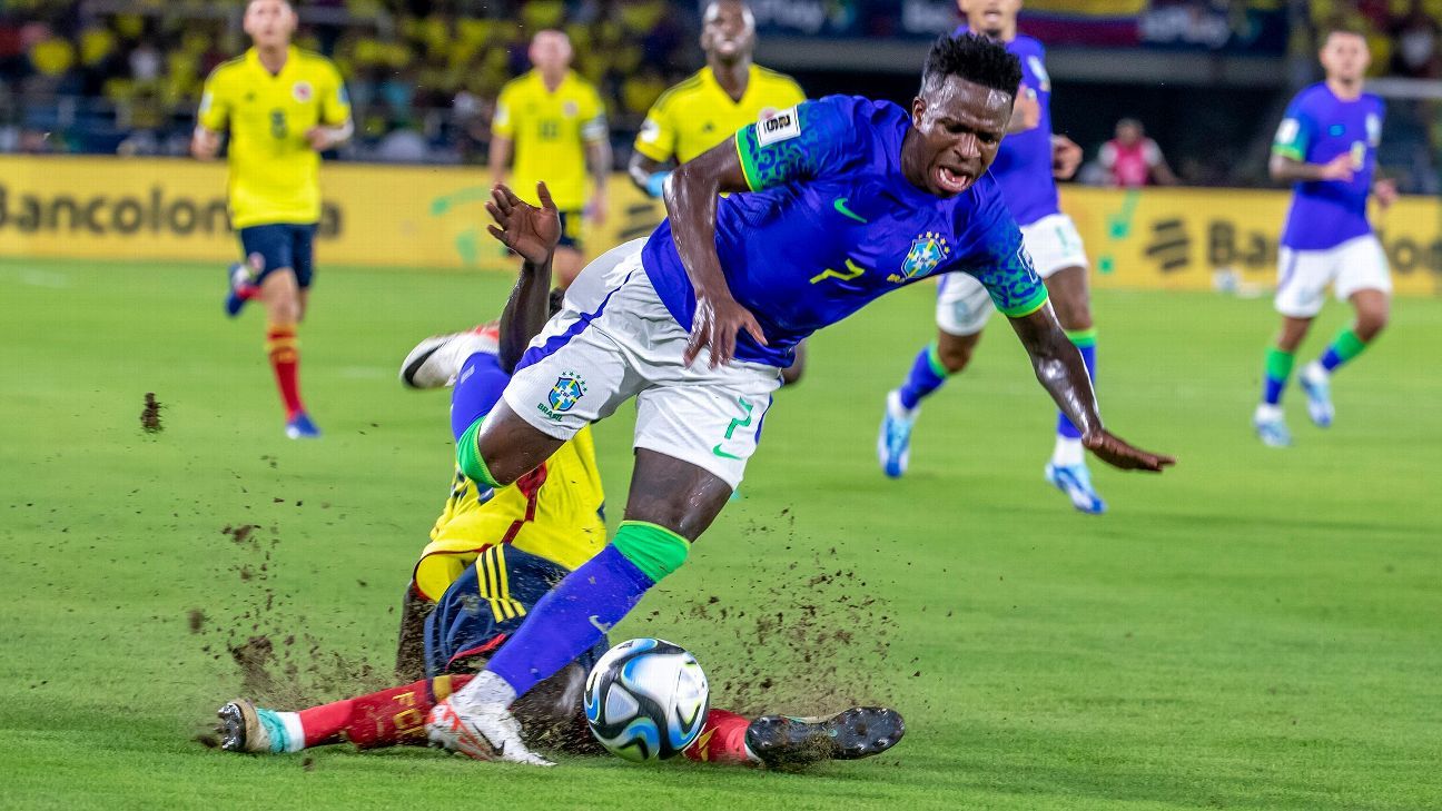Un nuevo problema para Brasil: Vinicius no estará en el partido ante Argentina