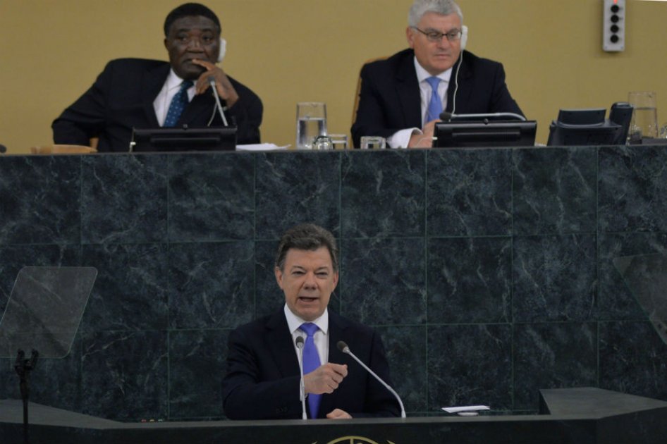 ONU califica de «histórico» discurso de Santos en Nueva York