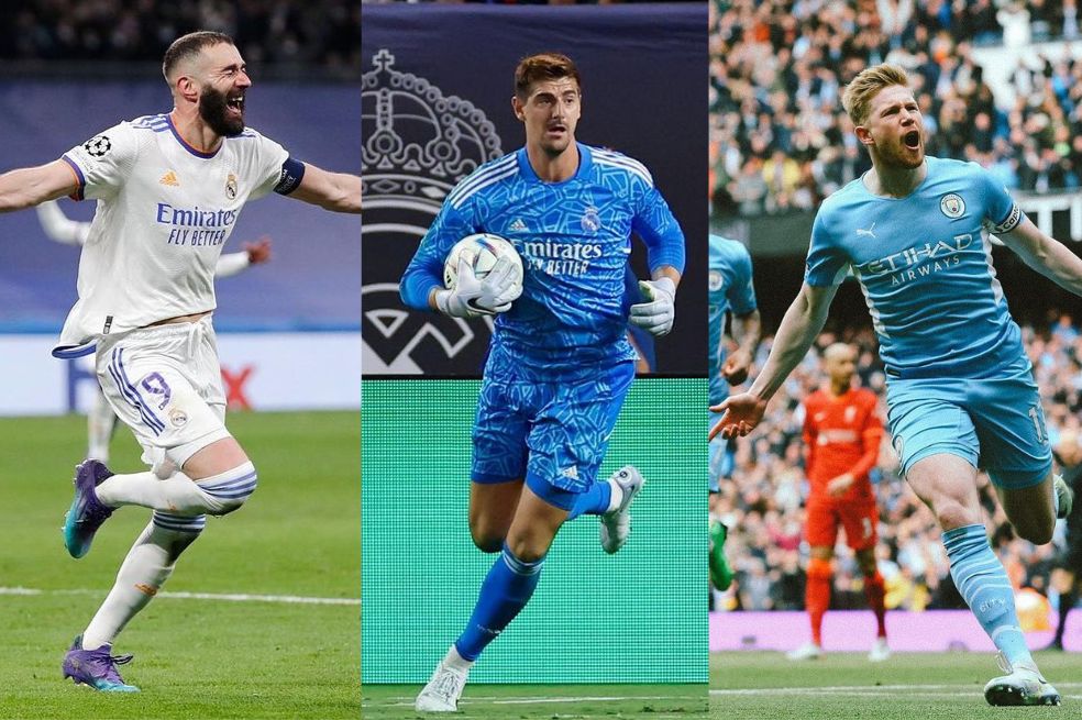 Benzema, Courtois y De Bruyne nominados a Mejor Jugador del año en Europa