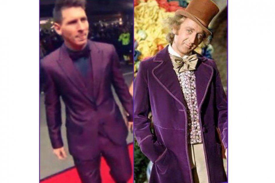 Traje de Messi en la ceremonia de entrega del Balón de Oro genera burlas en redes