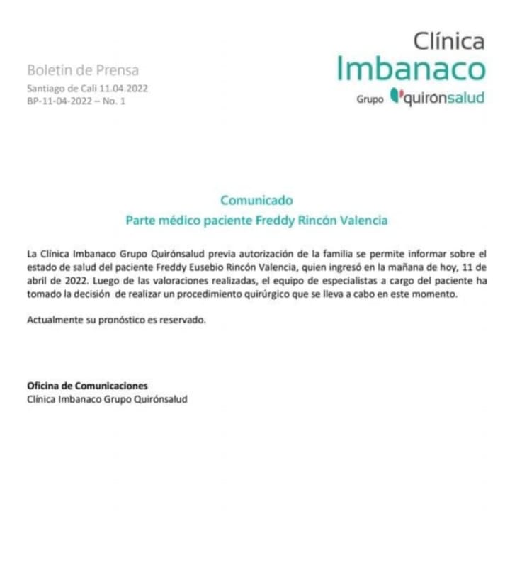 El exfutbolista vallecaucano recibió el golpe en la cabeza.