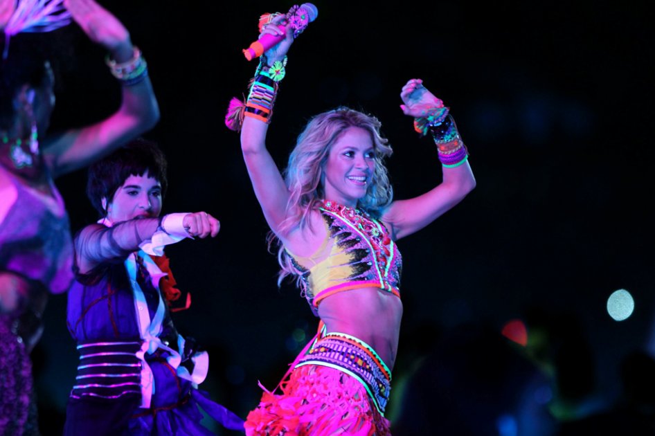 Shakira en la final de Sudáfrica 2010.