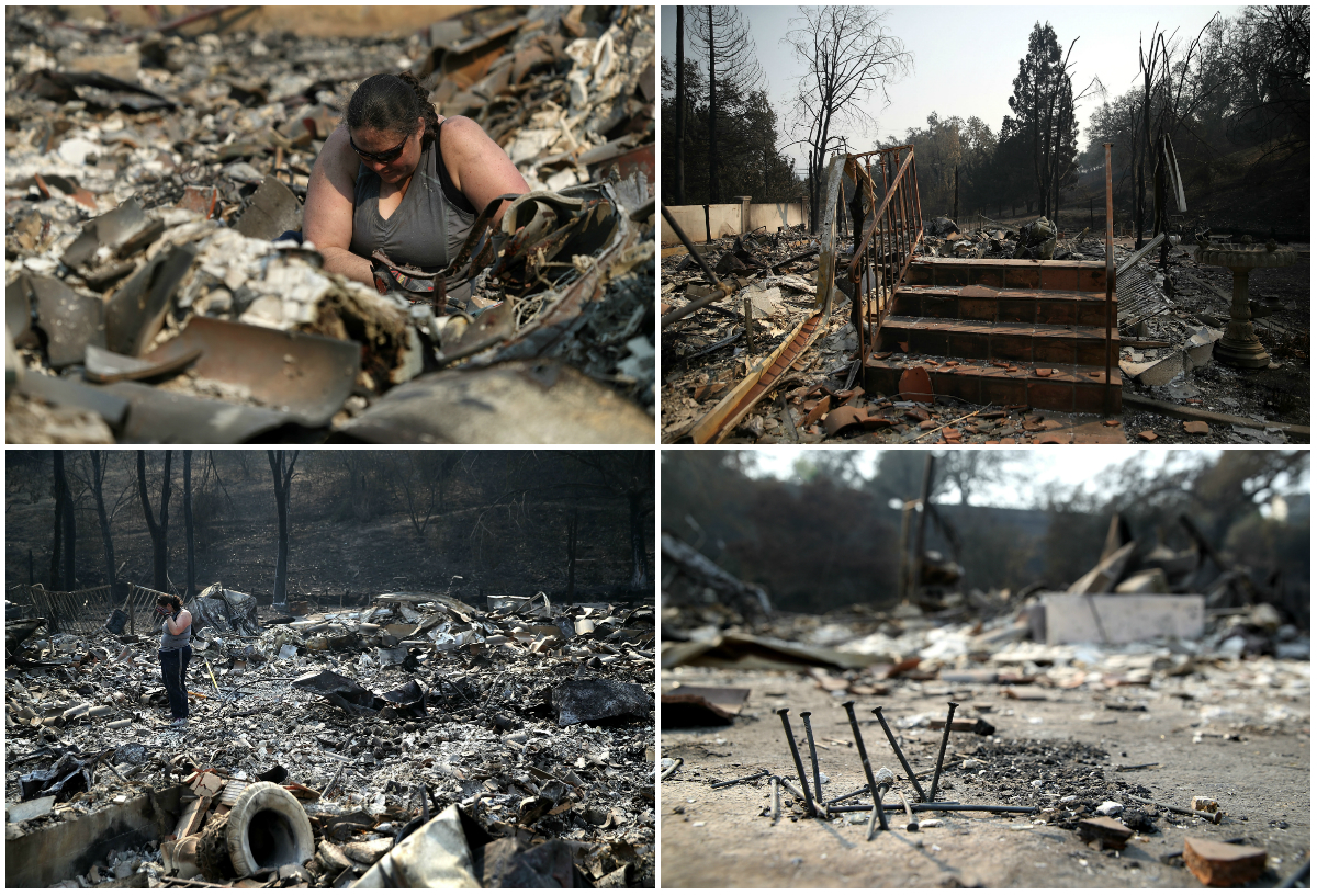 Norte de California parece arrasado por la guerra tras voraz incendio