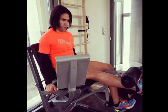 Falcao asegura que cada día se siente mejor de la rodilla