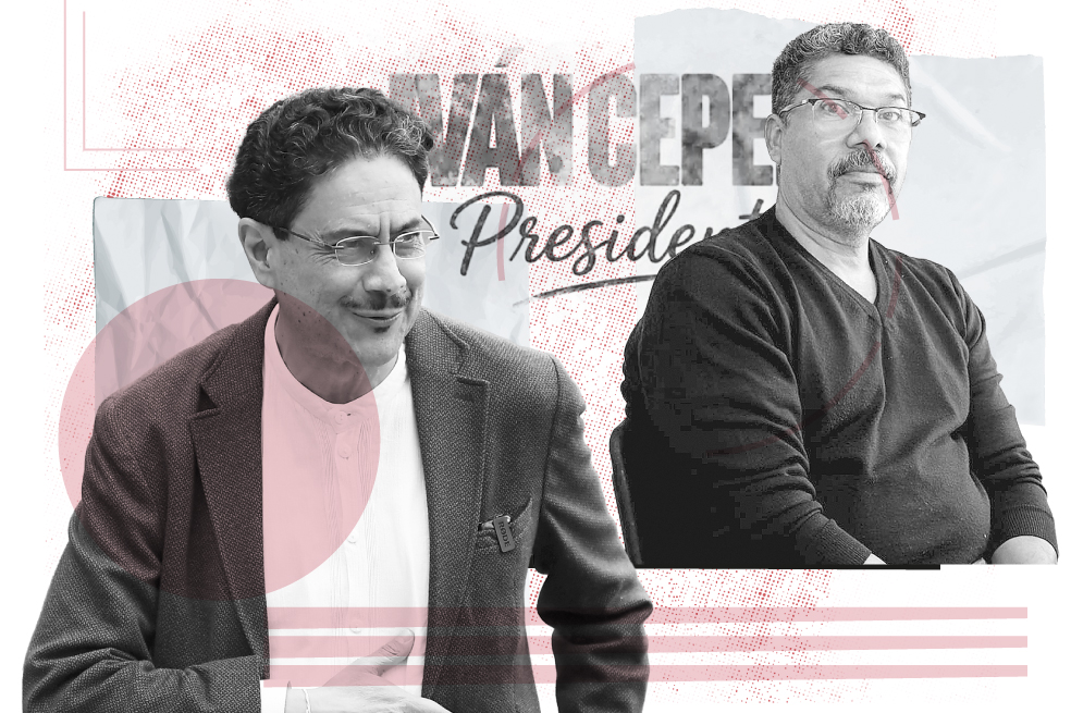 Antonio Peñaloza (derecha) es el gerente de la campaña presidencial de Iván Cepeda (izquierda). Se encarga del apartado financiero de su intención presidencial.