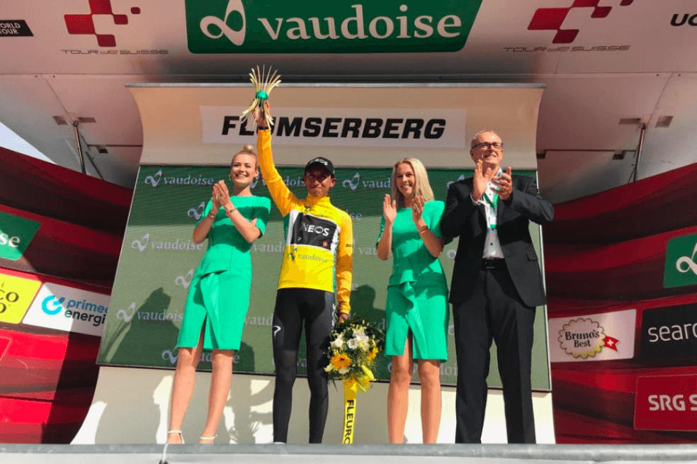 Egan Bernal es el nuevo líder del Tour de Suiza