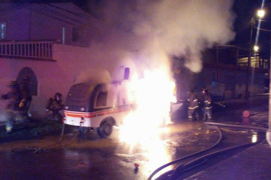 Se incendió máquina para tapar huecos en el occidente de Bogotá